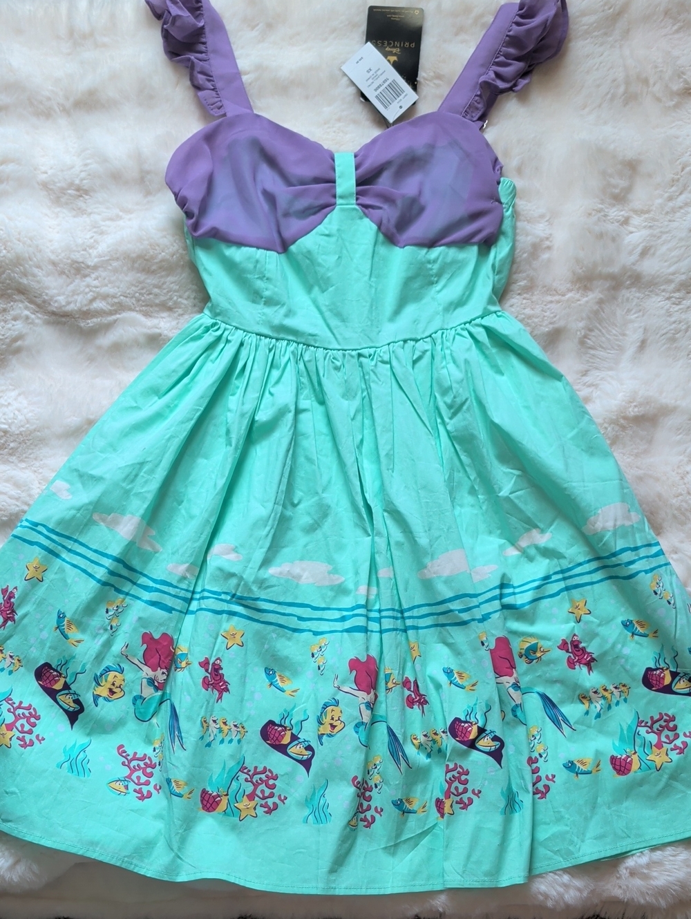 Her Universe Disney The Little Mermaid Retro Dress NWT XS Ariel Disney bound